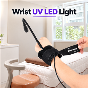 Wrist-Mounted UV LED Lash Light for Eyelash Extensions